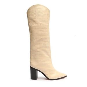 SCHUTZ Analeah Egg Shell Croc Boot